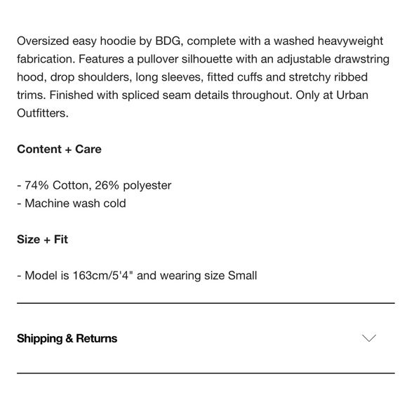 uo bdg saga spliced seam hoodie - Picture 7 of 7